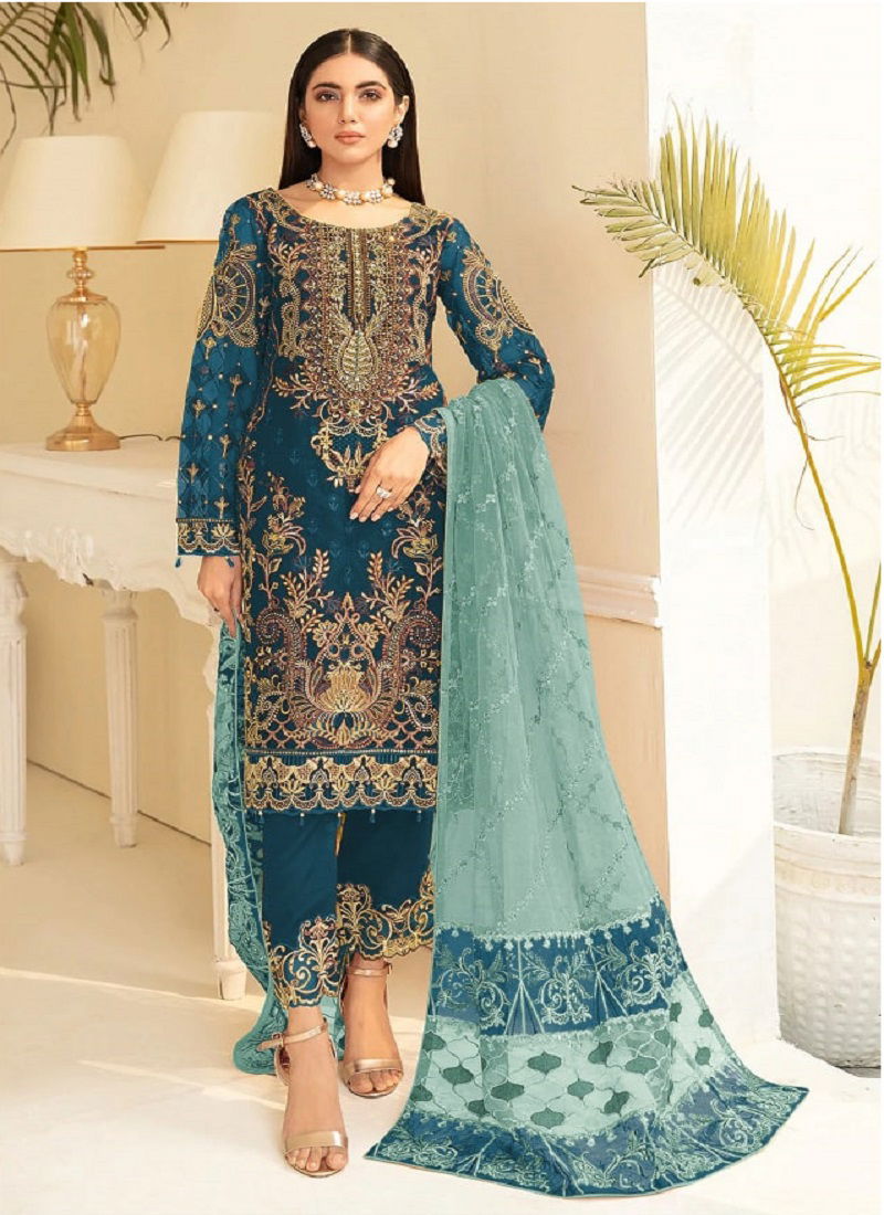 Al Karam 90022 Color Set Pakistani Salwar Suits Catalog
